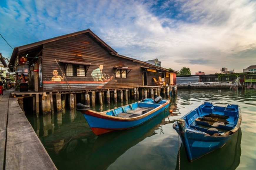 Khu nhà gỗ trăm tuổi Chew Jetty