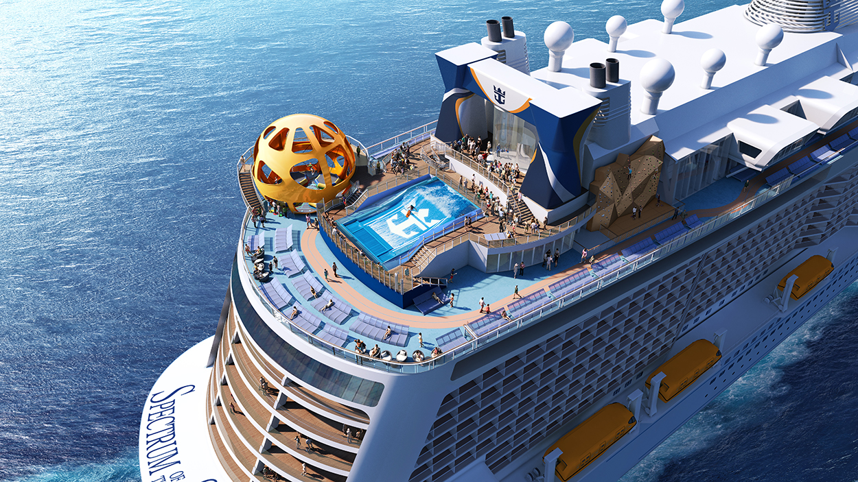 Spectrum of the Seas là siêu du thuyền có nhiều tiện ích đột phá mà chưa có công nghệ tàu biển nào sở hữu